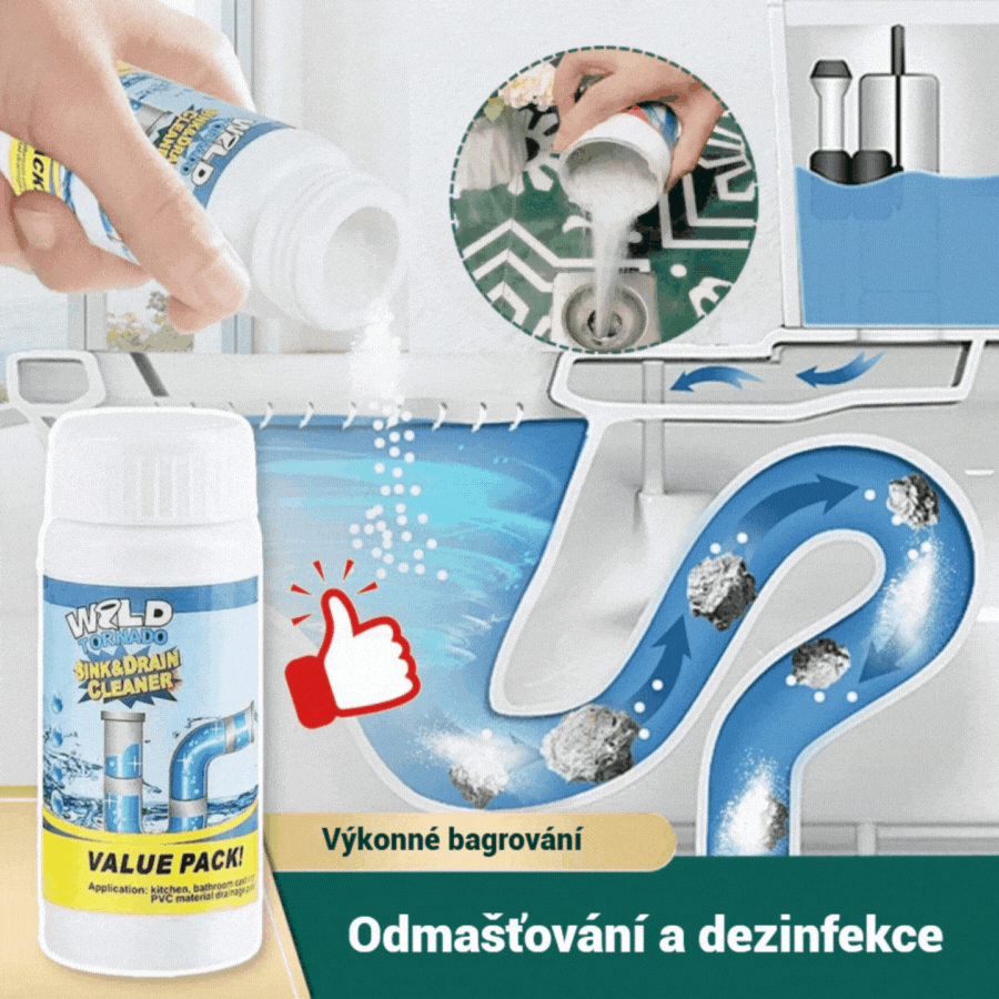 🛁💦【Kupte 2 a získejte 2 zdarma】🌟Čistič dřezů a odpadů: Pěna s vysokou hustotou z extraktů a rozkladných enzymů.