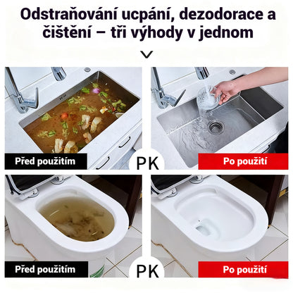 🛁💦【Kupte 2 a získejte 2 zdarma】🌟Čistič dřezů a odpadů: Pěna s vysokou hustotou z extraktů a rozkladných enzymů.