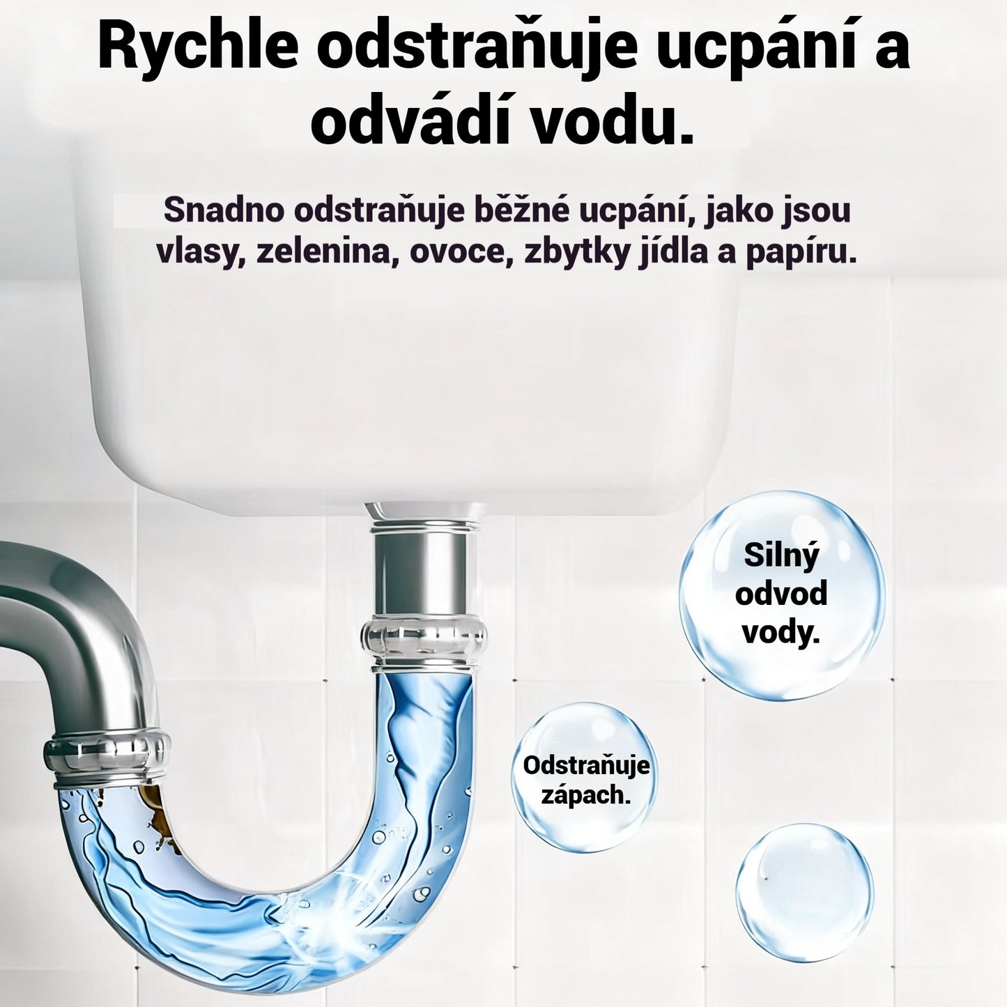 🛁💦【Kupte 2 a získejte 2 zdarma】🌟Čistič dřezů a odpadů: Pěna s vysokou hustotou z extraktů a rozkladných enzymů.